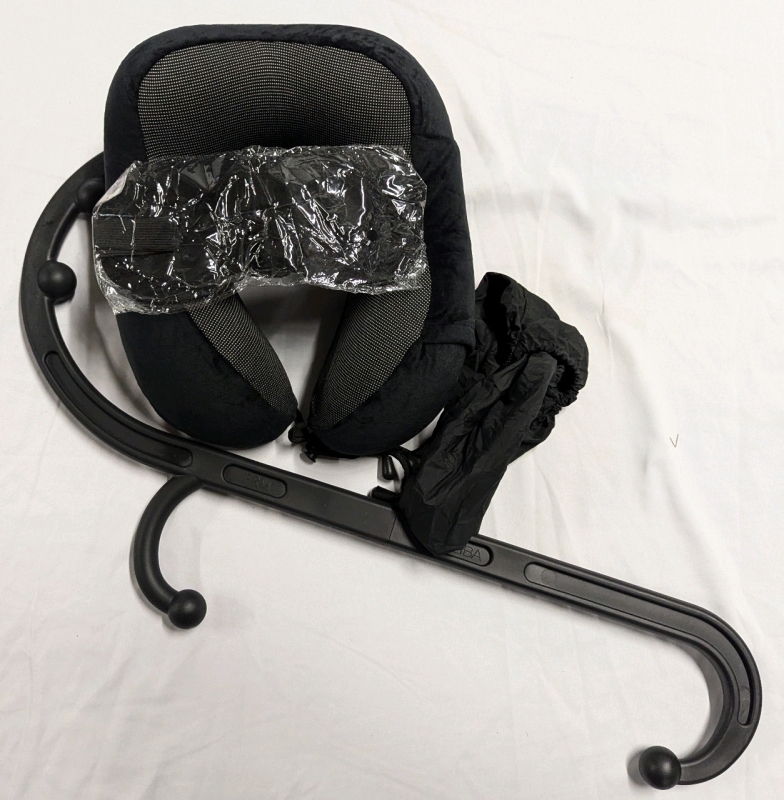 New Self Care Lot - Selfie Massager and Travel Pillow With Sleep Mask. Massager Measures 24' Long When Assembled.