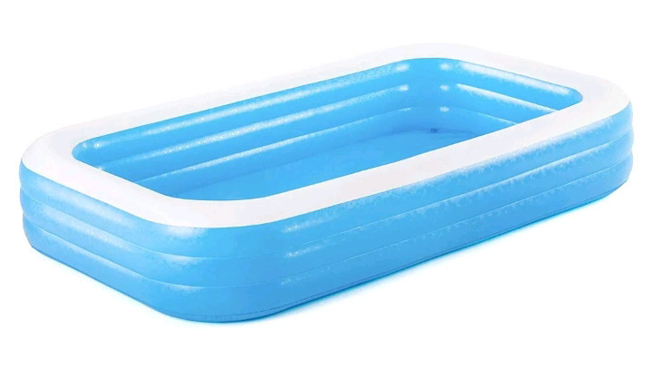 New | GoHiking Blue Rectangular Family Pool | 305cm x 180cm x 60cm