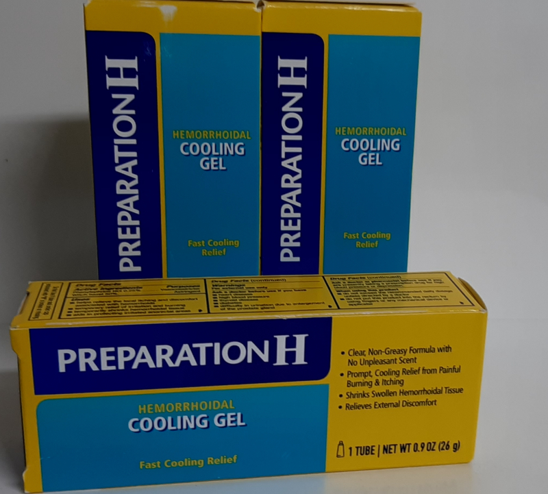 3 New PREPARATION H cooling gel - sealed boxes