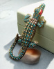 Sparkling Rhinestone Crocodile Brooch - 3