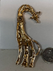 Cute Giraffe Shaped Brooch Enamel Green Rhinestone Eyes - 5