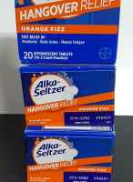 60 Tablets (3 NEW Boxes) Alka Seltzer Hangover Relief