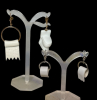 Two Pairs Toilet Paper Asymmetrical Earrings Quirky & Bold Pierced Earrings - 2