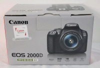 New - Canon EOS 2000D (Rebel T7) DSLR Camera + 18-55mm III Kit . Retail $560 . Some stock photos used