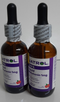 2 new Natrol Liquid Melatonin 1mg 2 fl oz bottles Sleep Dietary Supplement