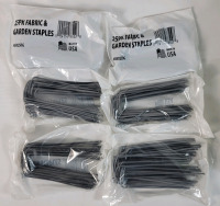 New - 6-Packs 25pc. Fabric & Garden Staples , measures 4" long