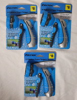 New - Three (3) Belstrom Garden Hose Metal 8-Pattern Front Trigger Nozzles .