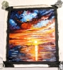 New LEONID AFREMOV Custom Made Oil Painting Recreation "Across the Ocean" 20" x 24" with Certificate of Authenticity. - 2