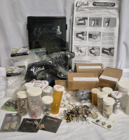 GeMagic Stud Setting Machine & Jewelry Crafting Lot - Beads, Clasps & Bags