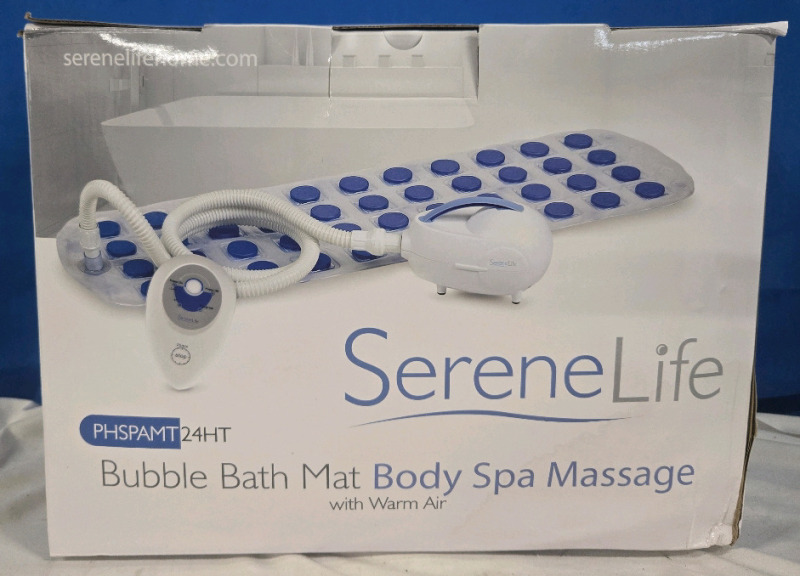 Serene Life | Bubble Bath Mat Body Spa Massage W/ Warm Air | Model # PHSPAMT24T