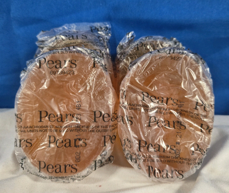 4 New | Pears Soap Gentle Care Bars | 3" x 2.5" x 1"
