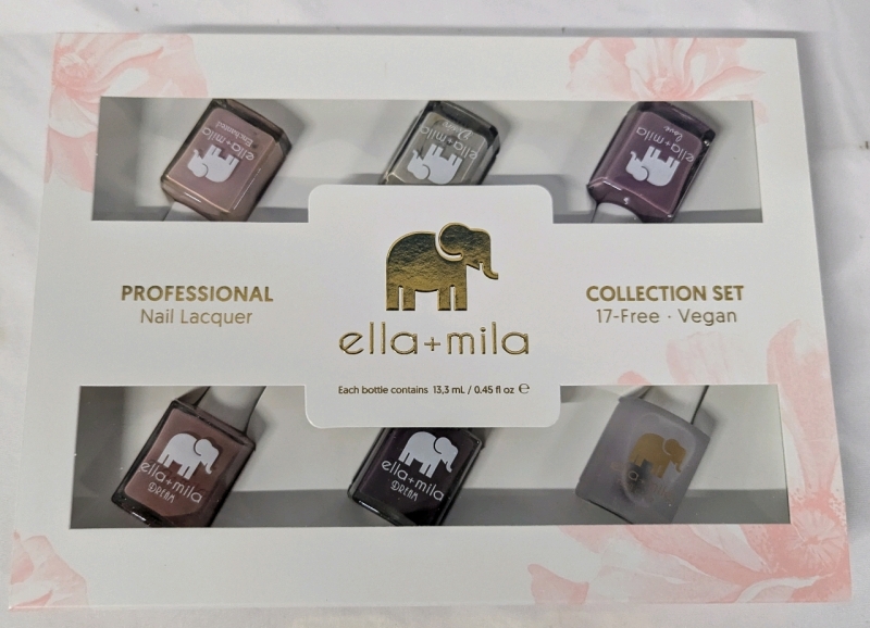New Ella - Mila Professional Nail Lacquer Set. 6 Bottle Total. 0.45 oz Each.