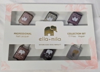 New Ella - Mila Professional Nail Lacquer Set. 6 Bottle Total. 0.45 oz Each.