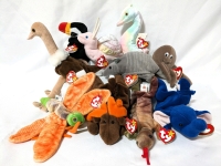 10 Vintage TY BEANIE BABIES with Tags.