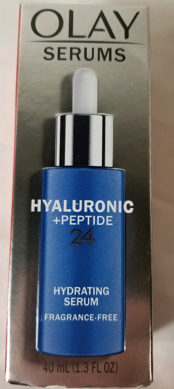 New Olay Serums Hyaluronic +peptide 24 Hydrating Serum 40ml