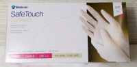 New Medicom SafeTouch Connect Latex Gloves size small 100 count