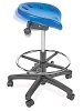 New Uline Blue Ridge Ergonomics Swivel Tractor Stool on Castors Adjustable Height and Tilt - Retails $345 - 2