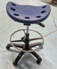 New Uline Blue Ridge Ergonomics Swivel Tractor Stool on Castors Adjustable Height and Tilt - Retails $345 - 4