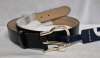 New Women's Cole Haan Leather Black Belt sz XS Retails for $70 - 3