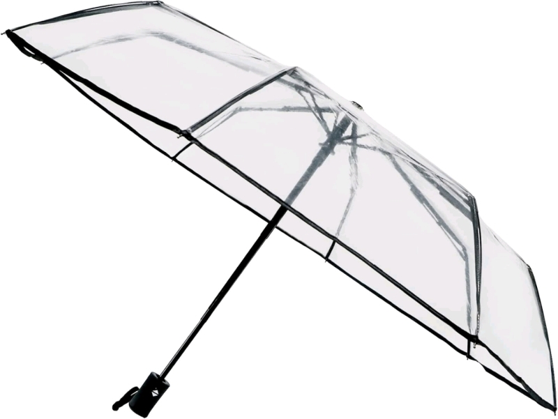 New Eralove Full Automatic Folding Transparent Clear Auto Open Travel Umbrella Retails for $55