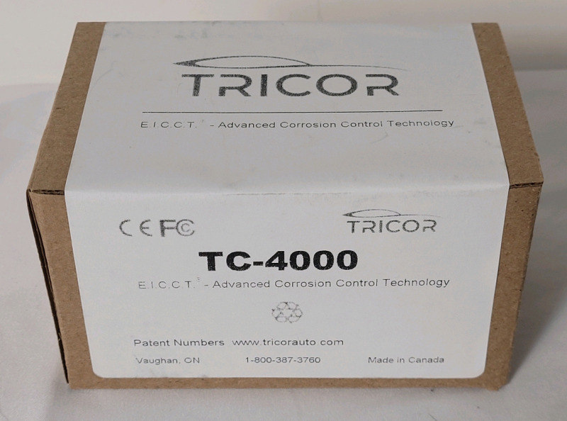 New , Sealed - Tricor TC-4000 Automotive E.I.C.C.T Electromagnetic Advanced Corrosion Control Technology Rust . Retail $140