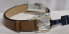 New Women's Cole Haan Leather Tan Belt sz Medium Retails for $70 - 3