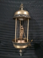 Vintage Hanging Light with Women Figure