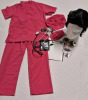 New Youth Nurse Costume sz 12yrs & New Elvis Wig, Sunglasses and Chain