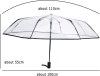 New Eralove Full Automatic Folding Transparent Clear Auto Open Travel Umbrella Retails for $55 - 2