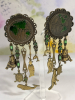 Banana Bob Globe Rare Dangle Brass Globe Aminal Earrings 21 at Battalian Great War Cap Badge - 3