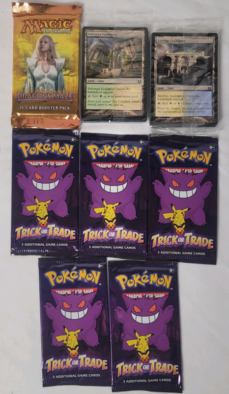 New - Magic the Gathering & Pokémon Trading Card Sealed Packs .