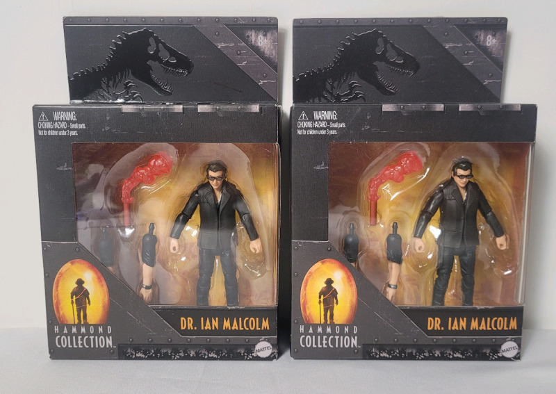 New - Two (2) Jurassic Park " Dr. Ian Malcolm " Action Figures