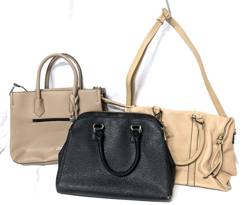 3 Lovely Ladies Purses / Handbags: Aldo & Pebble PU Leather | Up to 14.75" x 5" x 11" Tall