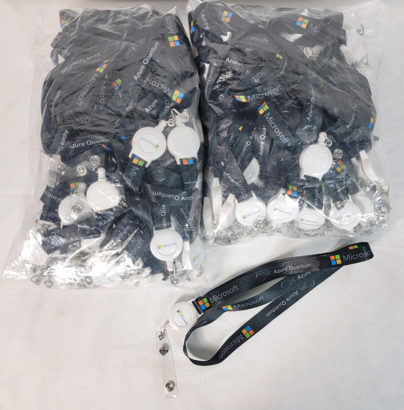 New - 100 Microsoft Azure Quantum Lanyards .