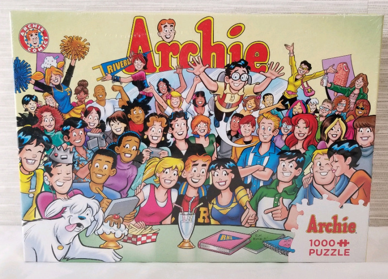 New ARCHIE The Gang at Pop's 1000 Piece Puzzle | Finished Size 26.6" x 19.25"