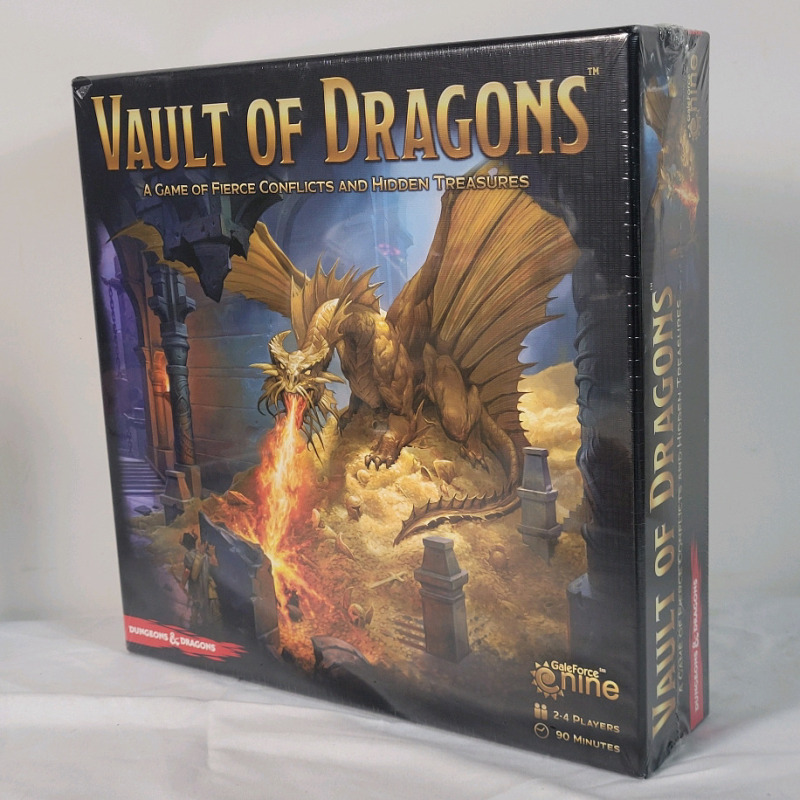 New , Sealed - Vault of Dragons Board Game , A Game of Fierce Conflicts and Hidden Treasures . 2-4 players , 90 minute Game time .