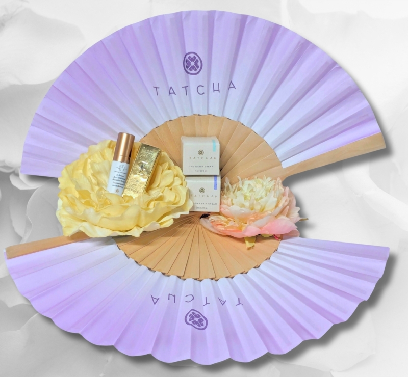 New Samples | TATCHA Skincare The Dewey Skin Cream & The Water Cream (5ml ea), YSL Yves Saint Laurent RM Rouge Muse Lipstick (1.3g) & Drunk Elephant D-Bronzi Anti Pollution Sunshine Drops (5ml) +