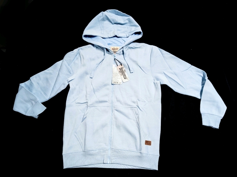 New Size Small | The Roadster Life Co Halcon Zip-Up Hoodie (Fog Blue)