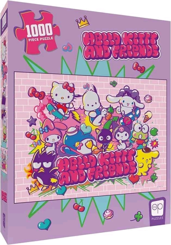 New HELLO KITTY and FRIENDS "Tokyo Skate" 1000 Piece Puzzle | Finished Size 19" x 27"