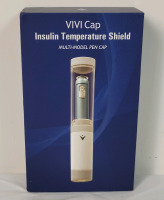 New VIVI Cap Insulin Temperature Shield Cooler Travel Case - TSA Approved - Small Diabetic Medical Travel Case Pen Cooler Insulin Protector Works 24/7/365 No Freezing Or Refrigeration . Box is Double SEALED , See Photos