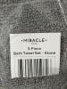New MIRACLE TOWELS 3-Piece Bath Towel Set (Stone) - 3