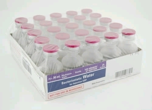 25 New Phizer Bacteriostatic Water for Injection USP. 30ml Each. Expires 2025/08/01. Retails for over $200