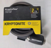 New - Kryptonite KryptoFlex Bike Lock with Key