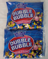 2 New Packs American's Original Dubble Bubble Bubble Gum , 9oz. Bags . No Best By Date