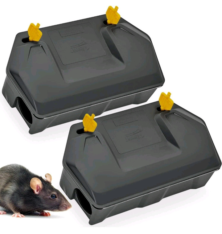 2 New | RedTop Rat Outdoor Rodent Bait Station | Each Measuring 12.5" x 7.5" x 3.5" * Retails For $90 *