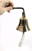 New Royal Canadian Legion Branch #32 Wall-Hanging Brass Call/Announcement Bell | 10.5" Long including Knitted Knocker - 2