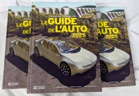 3 New Hardcover Copies of Le Guide de L'Auto 2025. 11" Tall.