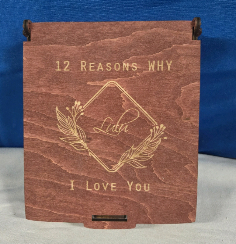 New | 12 Reaosns Why I Love You LuLu Wooden Puzzle