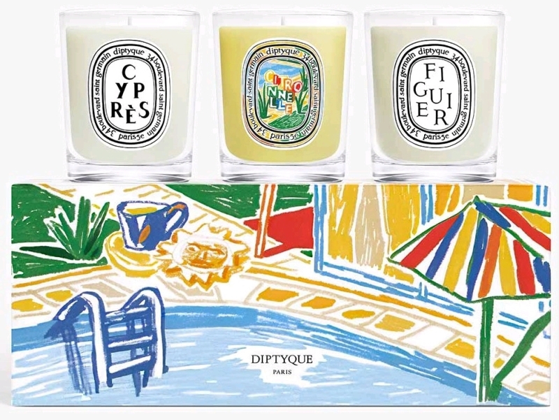 New DIPTYQUE PARIS Candle Set 3x70g - Limited Edition 2024 + Matches & Gift Bag | Retails for Over $140!