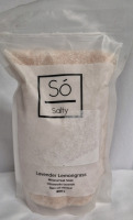 New So Salty Lavendar Lemongrass Mineral Salt Soak 800g